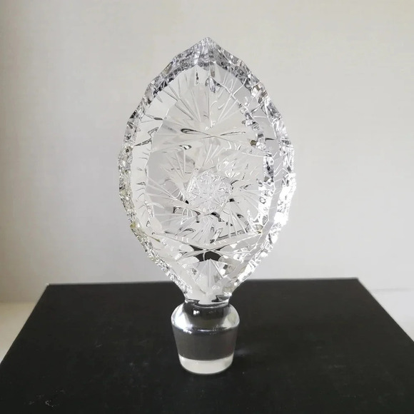 Bohemia Crystal Hand Cut Decantor Stopper. - Picture 2 of 6